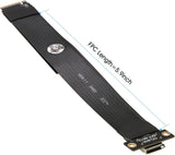 RIITOP M.2 NVMe to Oculink SFF-8612 Extender (15cm), M.2 NVMe PCIe 4.0 x4 to OCuLink SFF-8611 4i Host Adapter for eGPU and SSD