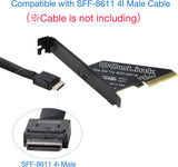 RIITOP PCIe to Oculink SFF-8612 Adapter SFF-8611 External Graphics Card for GPU Dock, eGPU, NVMe SSD (PCIe x4 to Oculink)