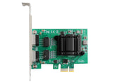 Dual Port PCI-e Gigabit Ethernet Card 1000M Network Adapter, 2 Ports RJ45 10/100/1000M For Desktop PC Computer