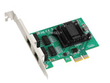 Dual Port PCI-e Gigabit Ethernet Card 1000M Network Adapter, 2 Ports RJ45 10/100/1000M For Desktop PC Computer