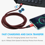 USB C to C PD Fast Charging Cable [20Gbps, 6.6FT], RIITOP USB C 3.2 Gen2 Charger Cable 100W 20V 5A with E-Marker for USB-C Monitor, External SSD, Thunderbolt 3 Compatible