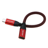 USB C Extension Cable Short 7.8 inch (2Pack), RIITOP USB C Male to Female Extender Cable Cord Gen2 10Gbps, Nylon Braided, for Nintendo Switch, MacBook Pro