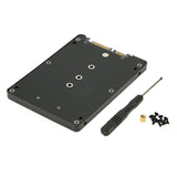 RIITOP M.2 NGFF (SATA) SSD to 2.5" SATA 3 22-Pin Converter Adapter Card with Case Enclosure 7mm thickness Plastic [23-020-001]