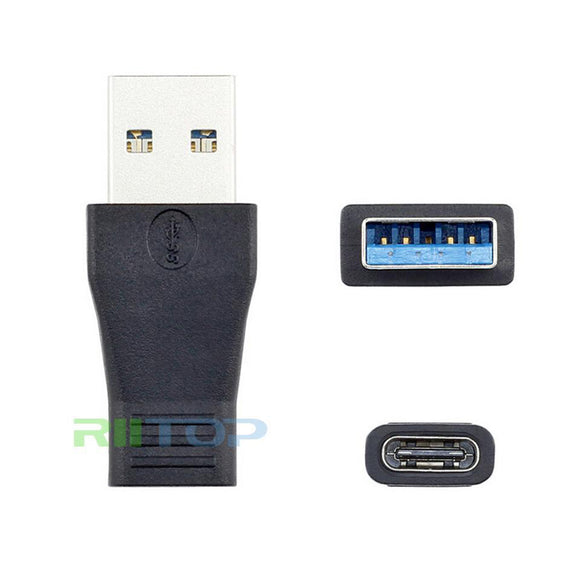 RIITOP USB-C 3.1 Type C Female to USB 3.0 A Male Adapter Support Data Sync & Charging [CFTAM]