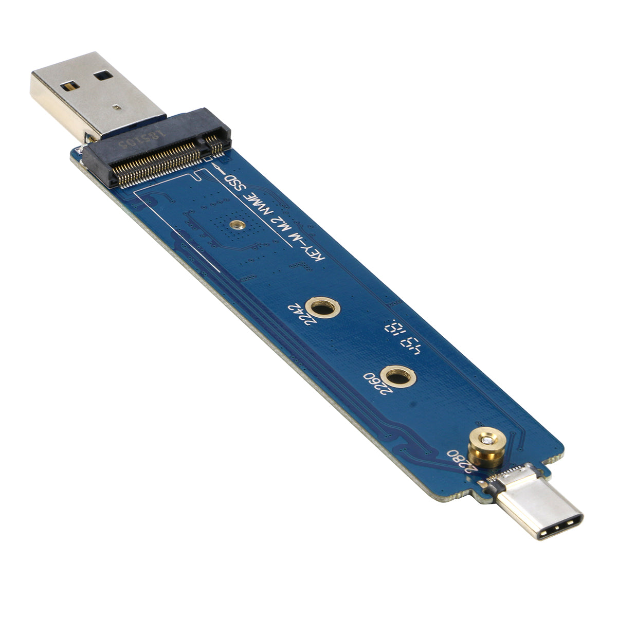 Strædet thong bestikke Plys dukke RIITOP NVMe USB Adapter PCIe M.2 NVME SSD to USB 3.1 Gen2 Type A and T