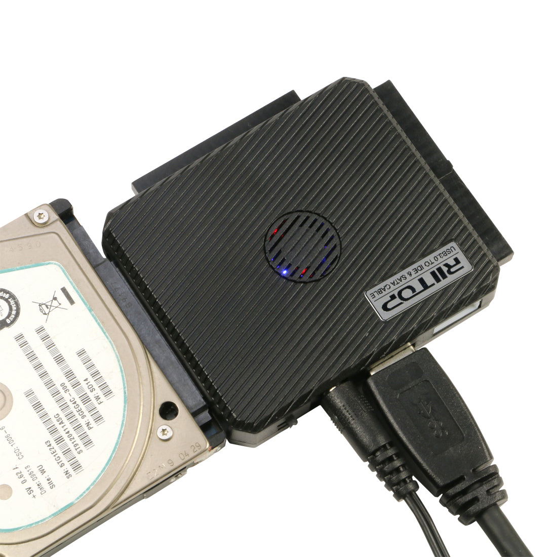 External 12V/5V USB to IDE+SATA Power Supply Adapter HDD/Hard