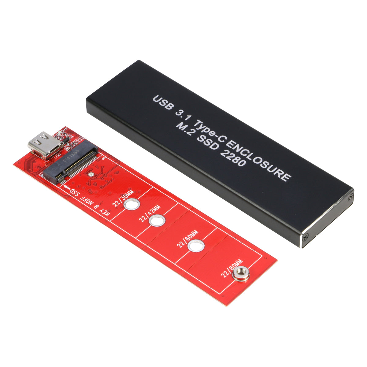  M.2 to USB Adapter, RIITOP NVMe to USB 3.1 Reader Card  Compatible with Both NVMe (PCI-e) M Key SSD & (B+M Key SATA Based) NGFF SSD  : Electronics