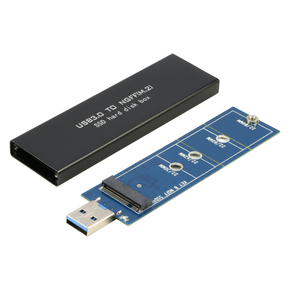 RIITOP M.2 Enclosure USB 3.0, External M.2 SSD (SATA Based) To USB3.0