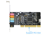 PCI Audio Digital Sound Card 5.1 Channels CMI8738 Chipset for Desktop PC Computer PCI Slot