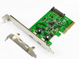 PCI-e Express to USB C 2 Port Expansion Card (USB3.1 10Gbps) with Asmedia Chipset for Desktop PC Windows 7/8/10/11 Linux