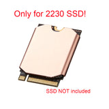 Steam Deck SSD Heatsink Thermal Pad: M.2 2230 NVME SSD Copper Heat Sink Cooling Thermal Pastes Back Cover Opening Tools Back Screws Replacements Screwdriver Repair Kit for Stream Deck SSD