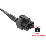 SATA Power Cable for Corsair PSUs, 6 Pin to 3X 15 Pin SATA Hard Drive Power Adapter Splitter for BTC Mining Riser Card 15.7-in(40cm)