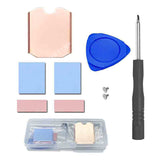Steam Deck SSD Heatsink Thermal Pad: M.2 2230 NVME SSD Copper Heat Sink Cooling Thermal Pastes Back Cover Opening Tools Back Screws Replacements Screwdriver Repair Kit for Stream Deck SSD