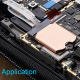 Steam Deck SSD Heatsink Thermal Pad: M.2 2230 NVME SSD Copper Heat Sink Cooling Thermal Pastes Back Cover Opening Tools Back Screws Replacements Screwdriver Repair Kit for Stream Deck SSD