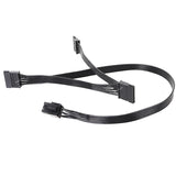 SATA Power Cable for Corsair PSUs, 6 Pin to 3X 15 Pin SATA Hard Drive Power Adapter Splitter for BTC Mining Riser Card 15.7-in(40cm)