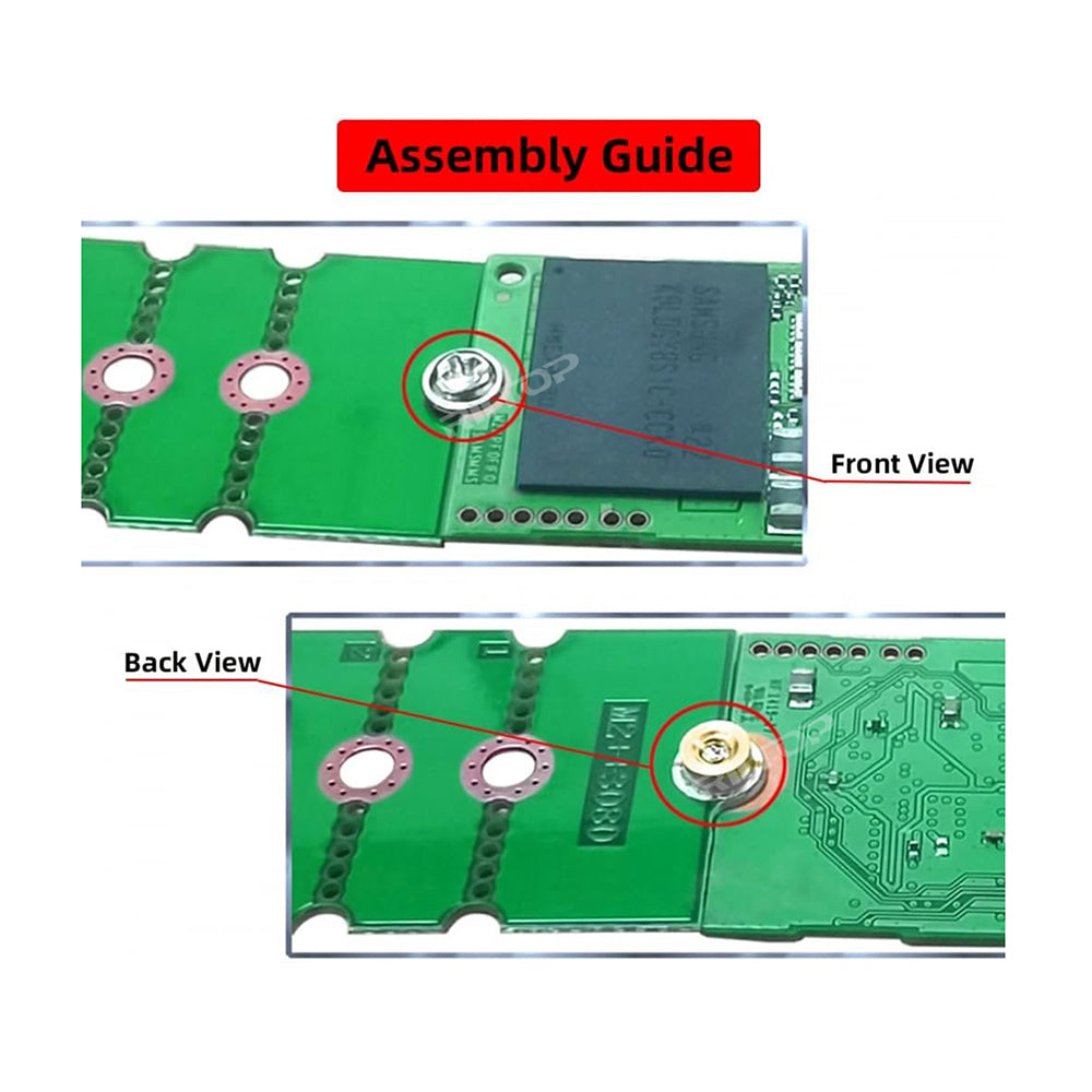 RIITOP NVMe NGFF M.2 2230 to 2242 Adapter, 2230 to 2280 Adapter, 2230 to 2260 Extender, Support 2240 to 2280, 2260 to 2280 M.2 Adapter Change to Long Size SSD