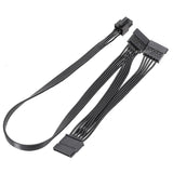 SATA Power Cable for Corsair PSUs, 6 Pin to 3X 15 Pin SATA Hard Drive Power Adapter Splitter for BTC Mining Riser Card 15.7-in(40cm)