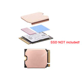 Steam Deck SSD Heatsink Thermal Pad: M.2 2230 NVME SSD Copper Heat Sink Cooling Thermal Pastes Back Cover Opening Tools Back Screws Replacements Screwdriver Repair Kit for Stream Deck SSD