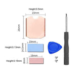 Steam Deck SSD Heatsink Thermal Pad: M.2 2230 NVME SSD Copper Heat Sink Cooling Thermal Pastes Back Cover Opening Tools Back Screws Replacements Screwdriver Repair Kit for Stream Deck SSD