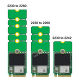 RIITOP NVMe NGFF M.2 2230 to 2242 Adapter, 2230 to 2280 Adapter, 2230 to 2260 Extender, Support 2240 to 2280, 2260 to 2280 M.2 Adapter Change to Long Size SSD