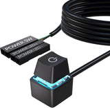 PC Power Button, Desktop Power Button PC External Power Switch ON Off LED PC Power Supply Button SW Extension for Computer Motherboard