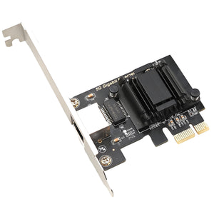 RIITOP 5Gb PCIe Network Card, PCIe Ethernet Card with Extra Low-Profile, PCI Express Network Adapter for PC Windows 11/10 & Windows Server 2022 ONLY, PCIe to 5 Gigabit NIC Card