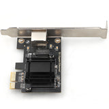 RIITOP 5Gb PCIe Network Card, PCIe Ethernet Card with Extra Low-Profile, PCI Express Network Adapter for PC Windows 11/10 & Windows Server 2022 ONLY, PCIe to 5 Gigabit NIC Card