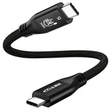 RIITOP 80Gbps USB C for Thunderbolt 5 Cable [1FT], Short USB-C to C Monitor Cord up to 8K@60Hz Video 240W PD Lightning-Fast Charging Compatible with Thunderbolt 4/3/USB4 V2 for SSD, eGPU