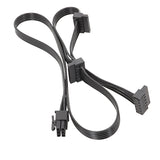 6 Pin to SATA Drive Cable Power Cable Replacement for Corsair hx1200 RM1000X RM850X RM650x RM550x RM750X, 50+15+15CM