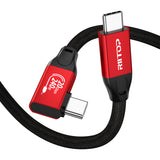 Long USB C to USB C Cable [14.8FT] 20Gbps/240W/Right Angled