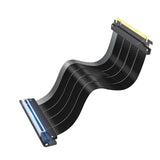 PCIE 5.0 x16 Riser Cable 200mm 128GB/s Vertical Graphic Card/GPU Mount Flexible Right Angle, Usable with PCIe 4.0 & RX 9070/ RTX5090,RTX 4090/5070/5080/5090RX 9070XT/7900XT, 20cm (Total Length: 25cm)