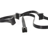 6 Pin to SATA Drive Cable Power Cable Replacement for Corsair hx1200 RM1000X RM850X RM650x RM550x RM750X, 50+15+15CM