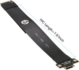 NVMe to Oculink Adapter (20cm), M.2 NVMe PCIe 4.0 x4 to OCuLink SFF-8611 4i Host Adapter Speed up to 64Gbps for eGPU and SSD