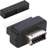 RIITOP USB 3.0 to USB 3.2 Gen 2 Header Adapter, Motherboard USB3.0 20Pin to USB C Type-E Internal Front Panel Connector