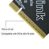 PCIe 4.0 x8 128Gbps to OCuLink SFF-8612 SFF-8611 Adapter External Graphics Card for GPU Dock, eGPU, NVMe SSD