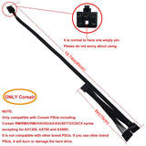 SATA Power Cable for Corsair PSUs, 6 Pin to 3X 15 Pin SATA Hard Drive Power Adapter Splitter for BTC Mining Riser Card 15.7-in(40cm)