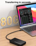 RIITOP 80Gbps USB C for Thunderbolt 5 Cable [1FT], Short USB-C to C Monitor Cord up to 8K@60Hz Video 240W PD Lightning-Fast Charging Compatible with Thunderbolt 4/3/USB4 V2 for SSD, eGPU