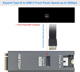 NVMe to USB Type-E Internal Connector [20Gbps], M.2 (M Key) PCIe 4.0 NVMe to USB-C 3.2 Gen2×2 Type-E Header