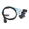 SAS SFF-8643 to 4 SATA Cable, Internal Mini SAS HD SFF8643 (Host) to 4X SATA (Target) Splitter Adapter Cord for RAID Controller, Motherboard [1.6ft]