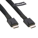 Oculink Cable [3.3ft], PCIe 4.0 SF-8611 to SF-8611 4i Flat OCuLink Cord for Oculink eGPU onexGPU