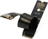 NVMe to Oculink Adapter (20cm), M.2 NVMe PCIe 4.0 x4 to OCuLink SFF-8611 4i Host Adapter Speed up to 64Gbps for eGPU and SSD