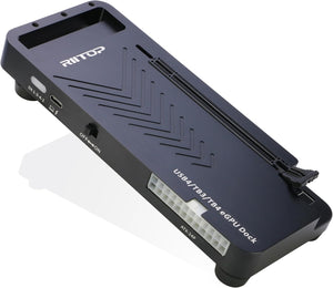 RIITOP 40Gpbs eGPU Enclosure USB4.0 Compatible with Thunderbolt 4 External GPU Dock for PCIe 4.0 X16 Graphics Card