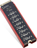 M.2 to SATA Adapter [8 Port], M2 NVMe to SATA 3.0 Card with Aluminum Housing for SSD/NAS up to 6Gbps