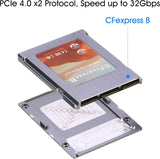 RIITOP CFexpress B to NVMe 2230 SSD Adapter, CF Type B Converter Card for NVMe SSD DIY Assembly Kit