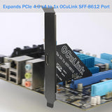 RIITOP PCIe to Oculink SFF-8612 Adapter SFF-8611 External Graphics Card for GPU Dock, eGPU, NVMe SSD (PCIe x4 to Oculink)