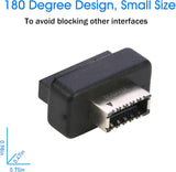 RIITOP USB 3.0 to USB 3.2 Gen 2 Header Adapter, Motherboard USB3.0 20Pin to USB C Type-E Internal Front Panel Connector