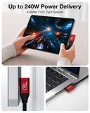 20Gbps USB-C to USB C Cable 3.3FT/90Degree Right Angle