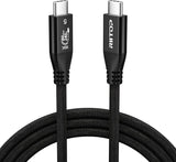 RIITOP 80Gbps USB C for Thunderbolt 5 Cable [3.3FT], Short USB-C to C Monitor Cord up to 8K@60Hz Video 240W PD Lightning-Fast Charging Compatible with Thunderbolt 4/3/USB4 V2 for Docking eGPU