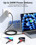 USB C to C 20Gbps Cable [240W, 3.3FT] (Thunderbolt 4/3 Compatible)