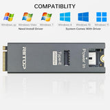 NVMe to USB Type-E Internal Connector [20Gbps], M.2 (M Key) PCIe 4.0 NVMe to USB-C 3.2 Gen2×2 Type-E Header